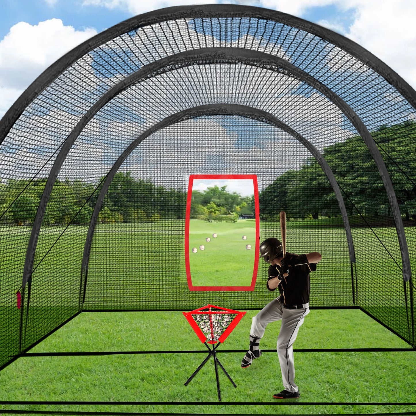 22x12x8FT Baseball Batting Cage Net