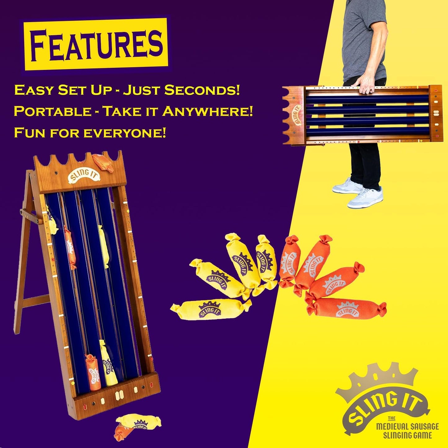 Sling It - Its Like Axe Throwing with a Sausage - A Seriously Competitive